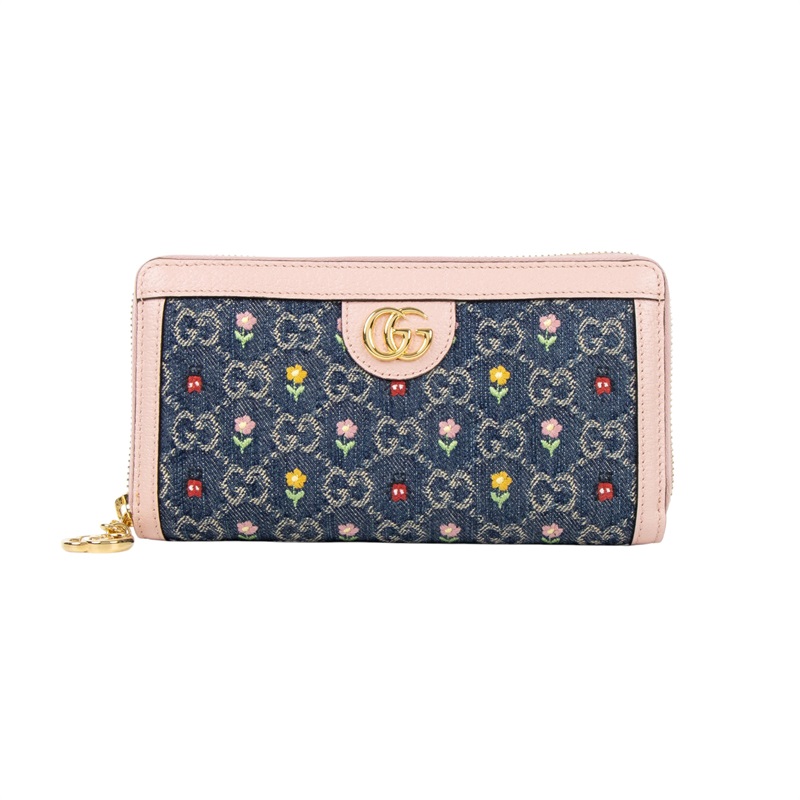 古馳 GUCCI Ophidia 長夾 錢包 523154 2KQRJ 單寧粉邊Ophidia長夾 原廠盒子/防塵袋