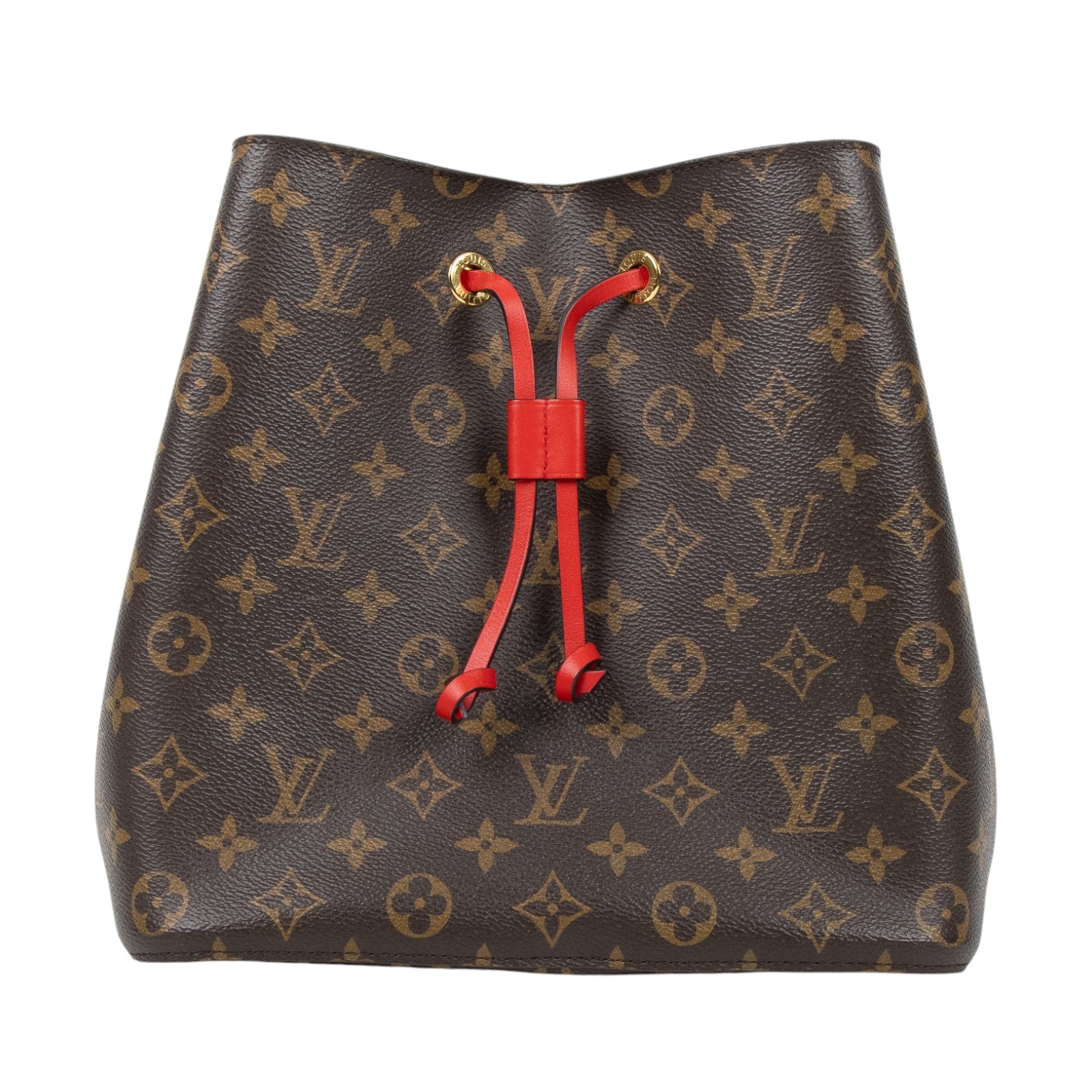 路易威登 LOUIS VUITTON NéoNoé MM 經典帆布 肩背 水桶包 紅色 M44021 紅NEO NOE水桶包 無附屬品