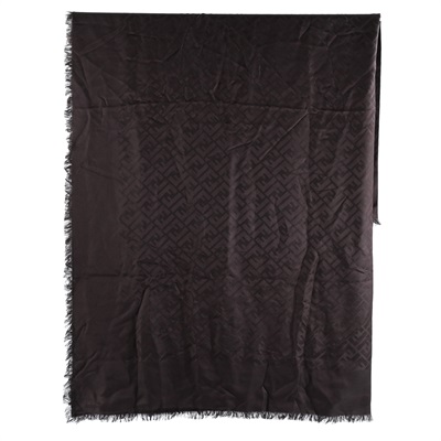 芬迪 FENDI FF 真絲 披肩 圍巾 FXT069AJW7F1U6N 棕FF圍巾 無附屬品