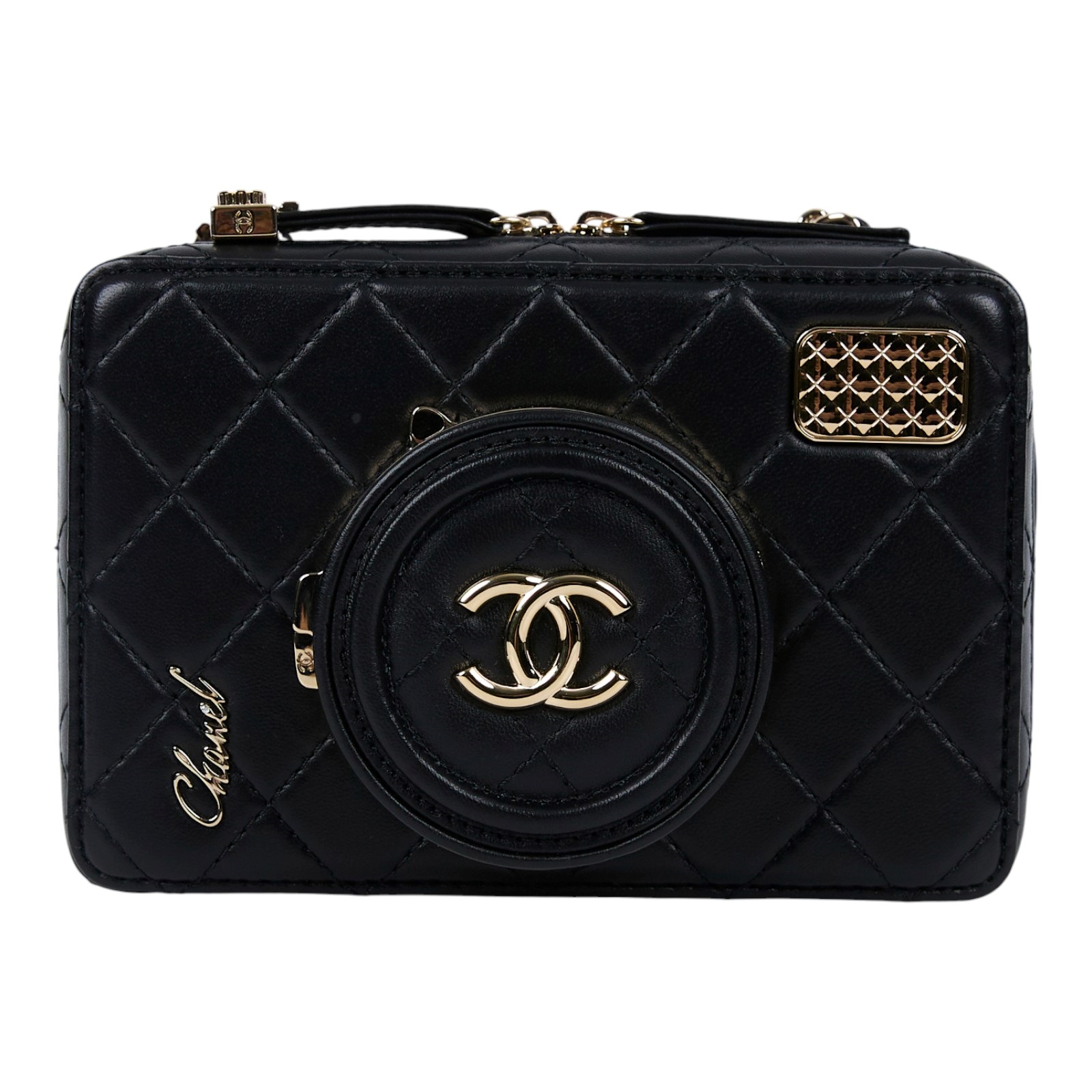 香奈兒 CHANEL 菱格紋 相機包 AS4817 B16255 晶片款 黑秀款相機包 防塵袋