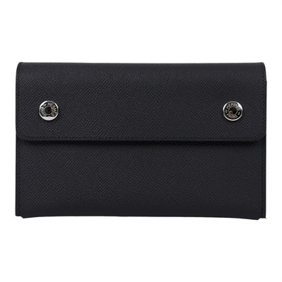 愛馬仕 Hermes Nap wallet 隨身錢包 銀色五金 黑色 H085291CK89 K UY 006 TM K刻黑NAP TO GO 原廠盒子