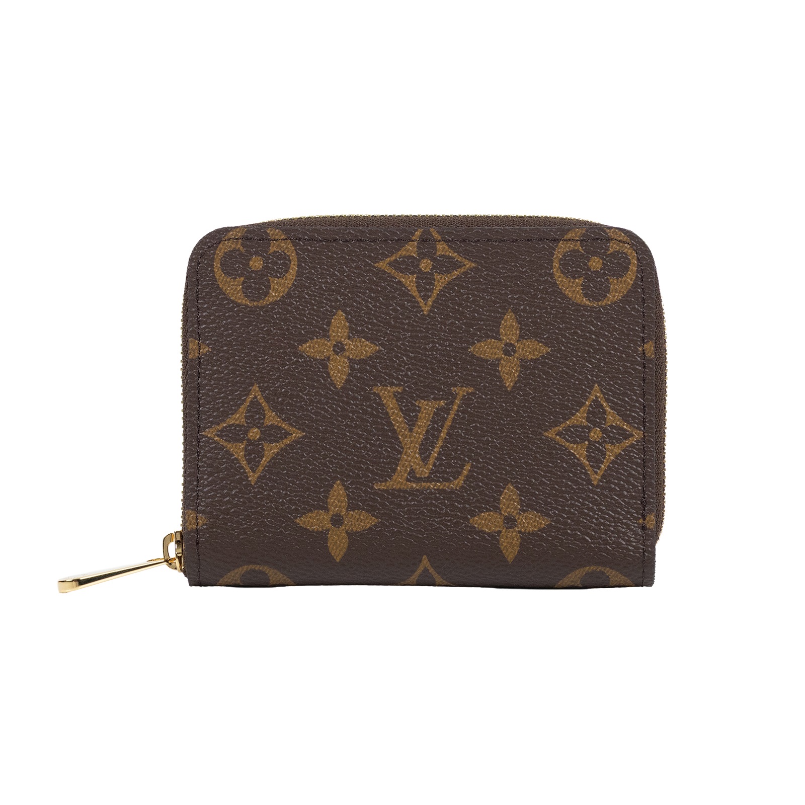 路易威登 LOUIS VUITTON 拉鏈零錢包 經典帆布 M60067 晶片款 原花拉鍊零錢包 原廠盒子/防塵袋