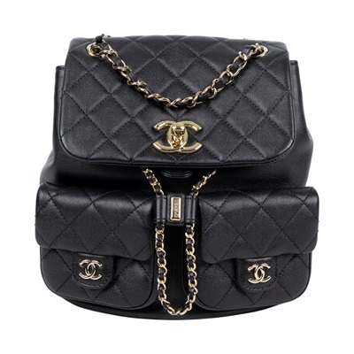 香奈兒 CHANEL Duma 經典 CC Logo 菱格紋 雙肩 後背包 AS3860 B13026 晶片款 黑DUMA後背包 原廠盒子/防塵袋/購買證明