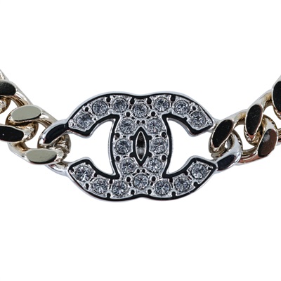 香奈兒 CHANEL CC LOGO 手鍊 B25V 3P雙C手鍊 原廠盒子/內襯