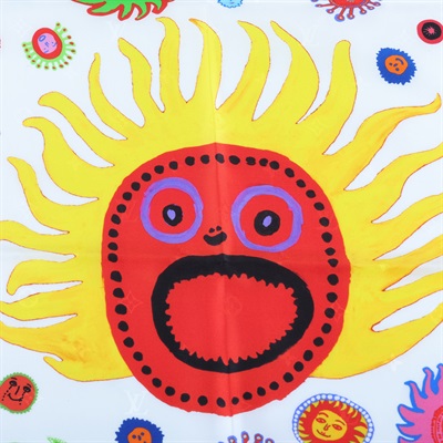 路易威登 LOUIS VUITTON LV x YK square 絲巾 蠶絲 M78310 草間彌生笑臉絲巾 原廠盒子