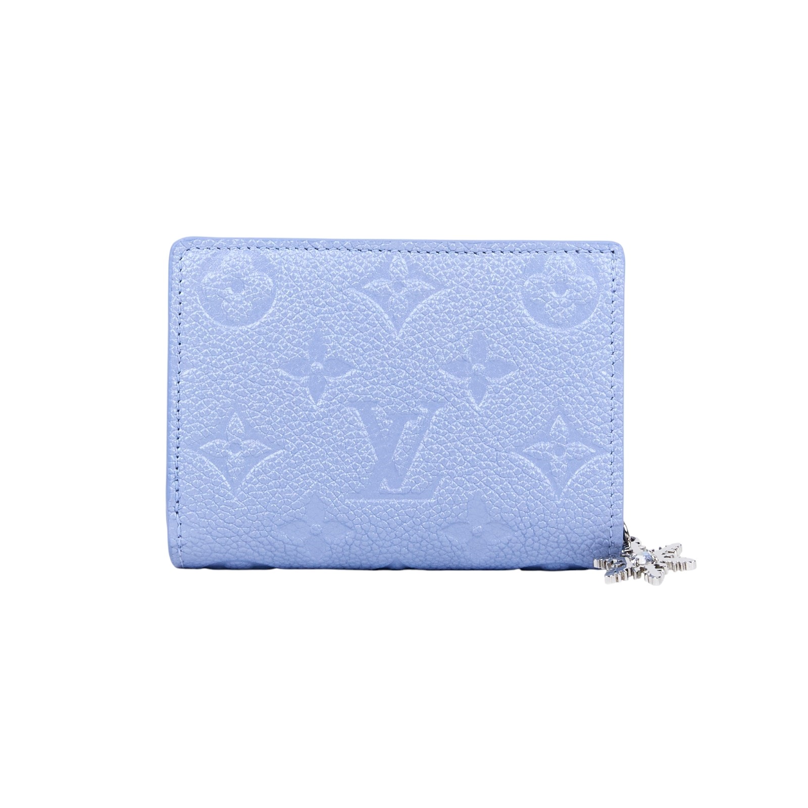 路易威登 LOUIS VUITTON Cléa 皮夾 日本限定色 M26515 晶片款 冰霜藍壓紋Clea短夾 原廠盒子/防塵袋/國外購買證明