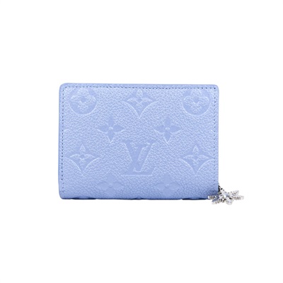 路易威登 LOUIS VUITTON Cléa 皮夾 日本限定色 M26515 晶片款 冰霜藍壓紋Clea短夾 原廠盒子/防塵袋/國外購買證明