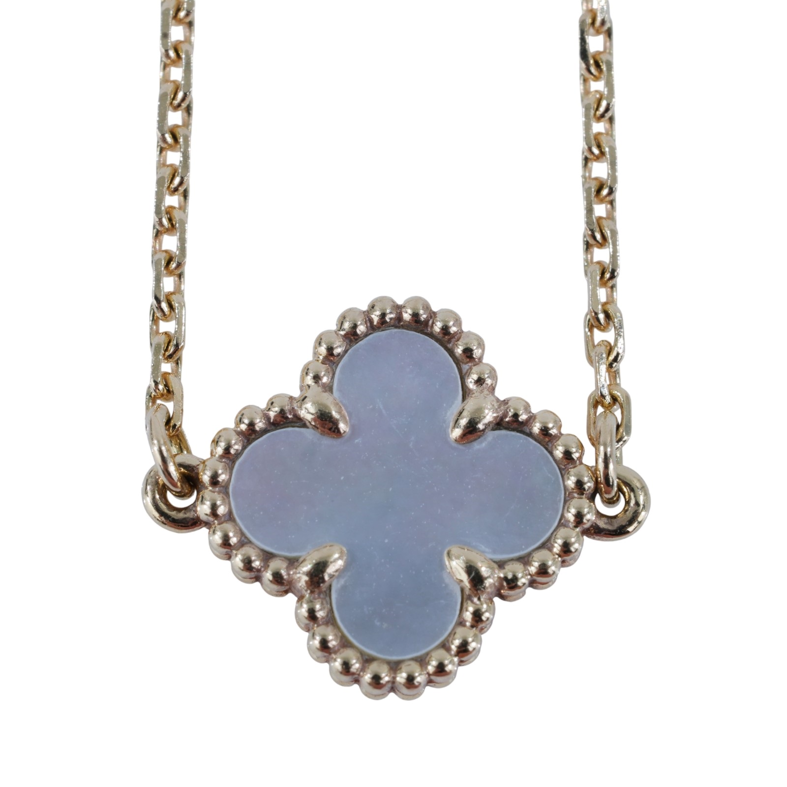 梵克雅寶 Van Cleef & Arpels Sweet Alhambra 吊墜 VCARF68800 白母貝SWEET手鍊 原廠盒子