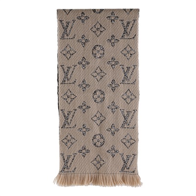 路易威登 LOUIS VUITTON Giant Monogram Jungle 圍巾 M75884 淺棕雙面豹紋圍巾 原廠盒子/購買證明