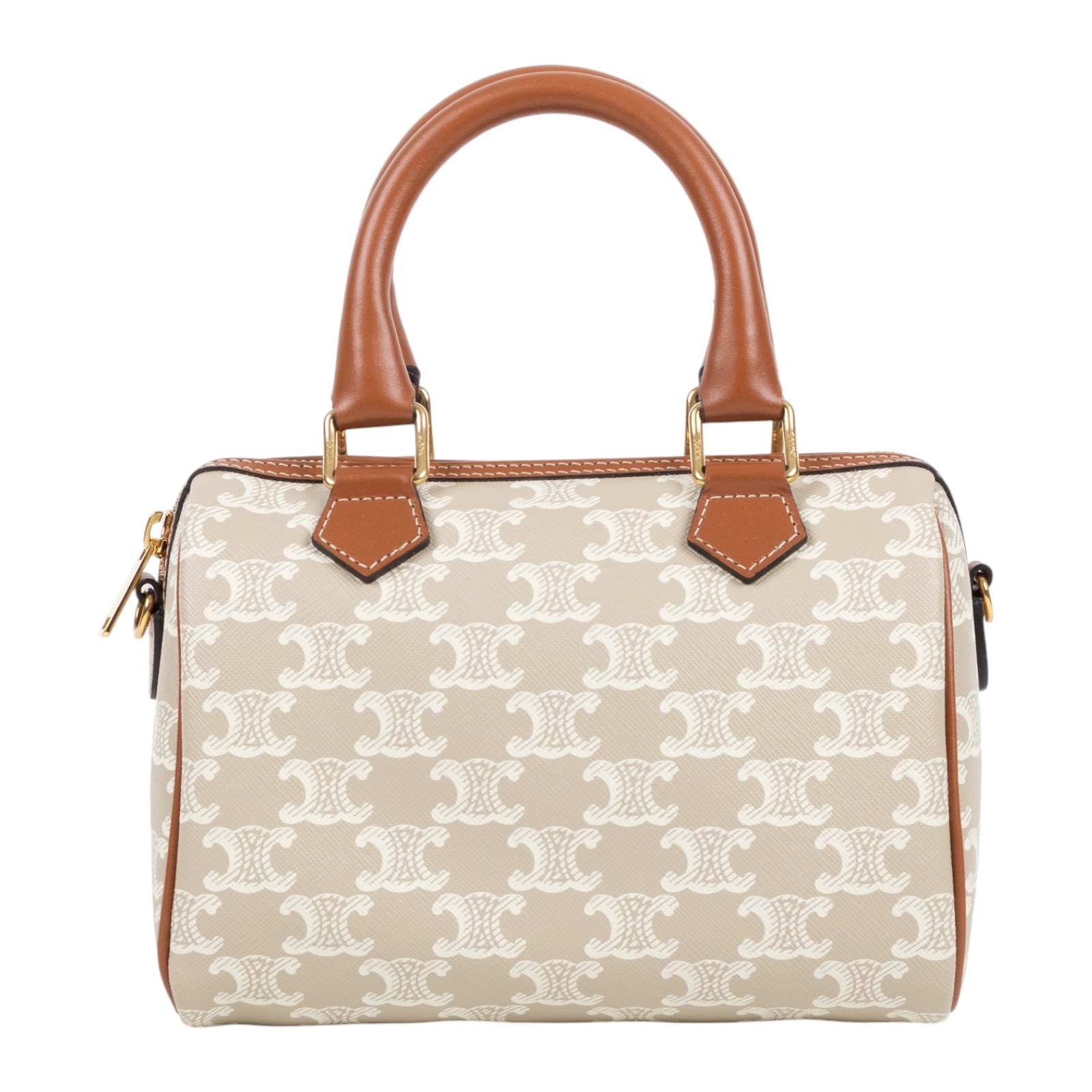 思琳 CELINE 標誌印花 波士頓包 小型 113772CAS 米灰凱旋波士頓包 小號 防塵袋