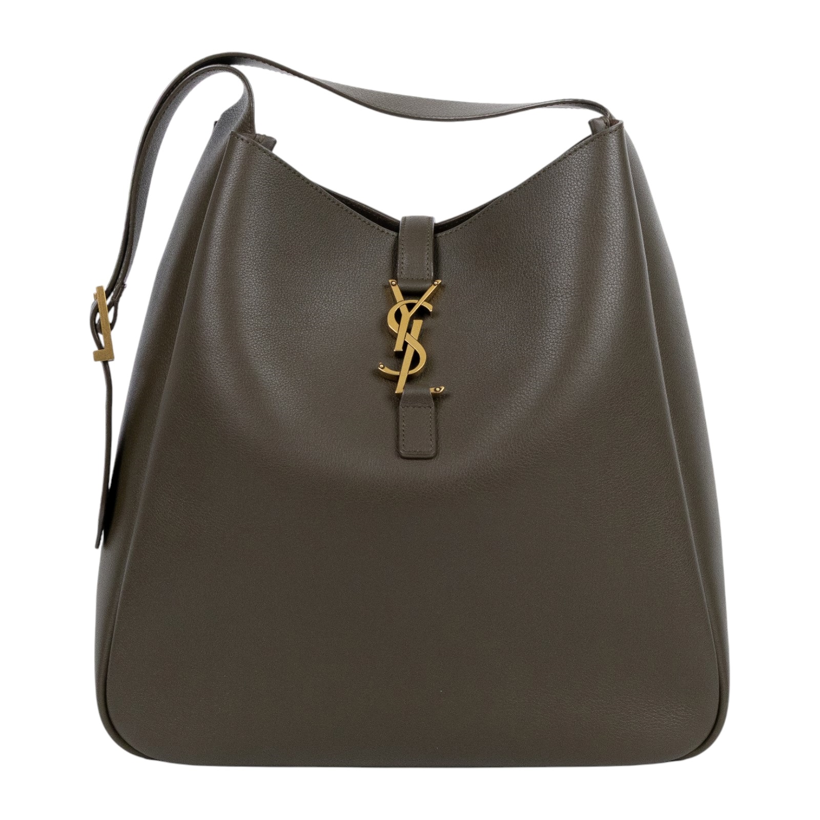 聖羅蘭 YSL SAINT LAURENT LE 5 À 7 滑面皮革 柔軟 大型 手袋 手提 肩背包 753837AAAUQ  防塵袋