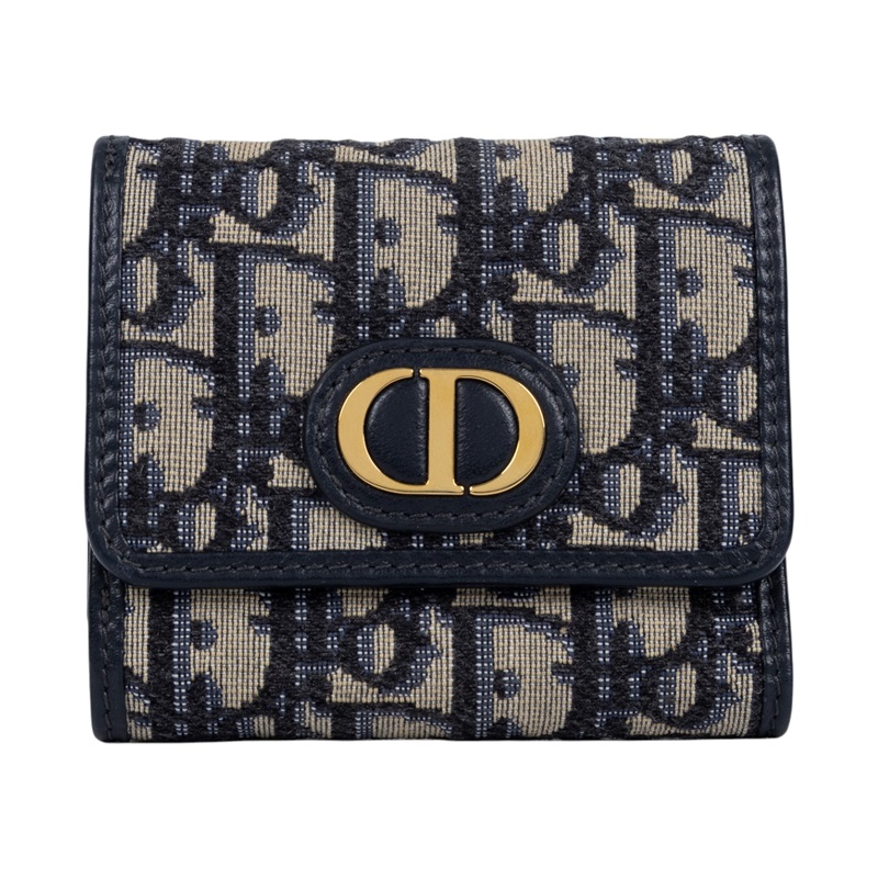 迪奧 CHRISTIAN DIOR Montaigne MM S2057UTZQ CD老花三折短夾 無附屬品