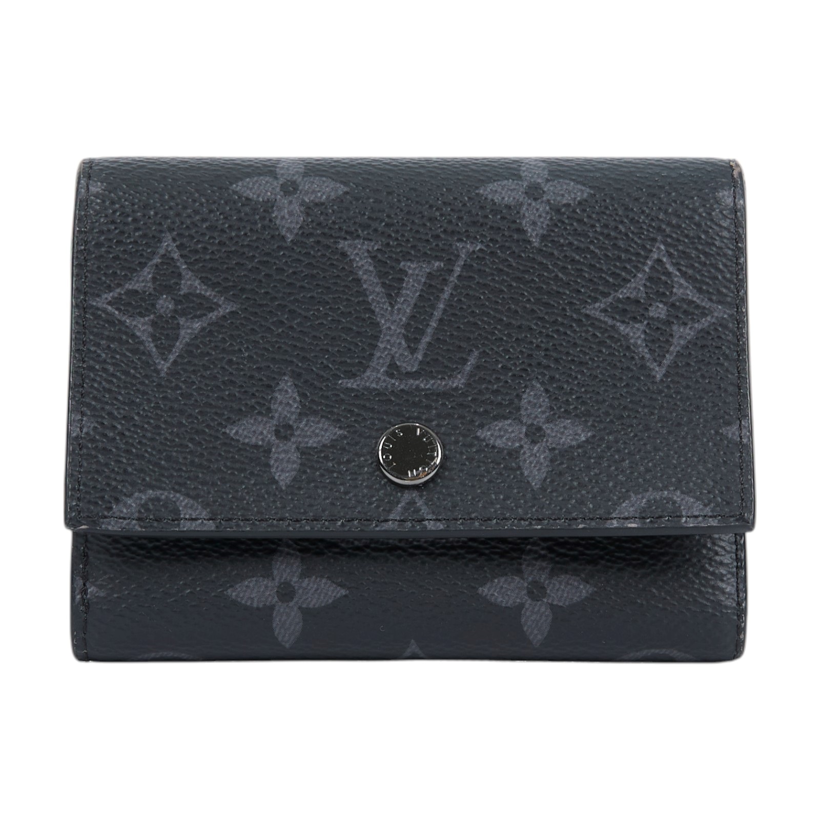 路易威登 LOUIS VUITTON Victor 錢包 短夾 M12598 晶片款 黑原花Victor三折短夾 無附屬品