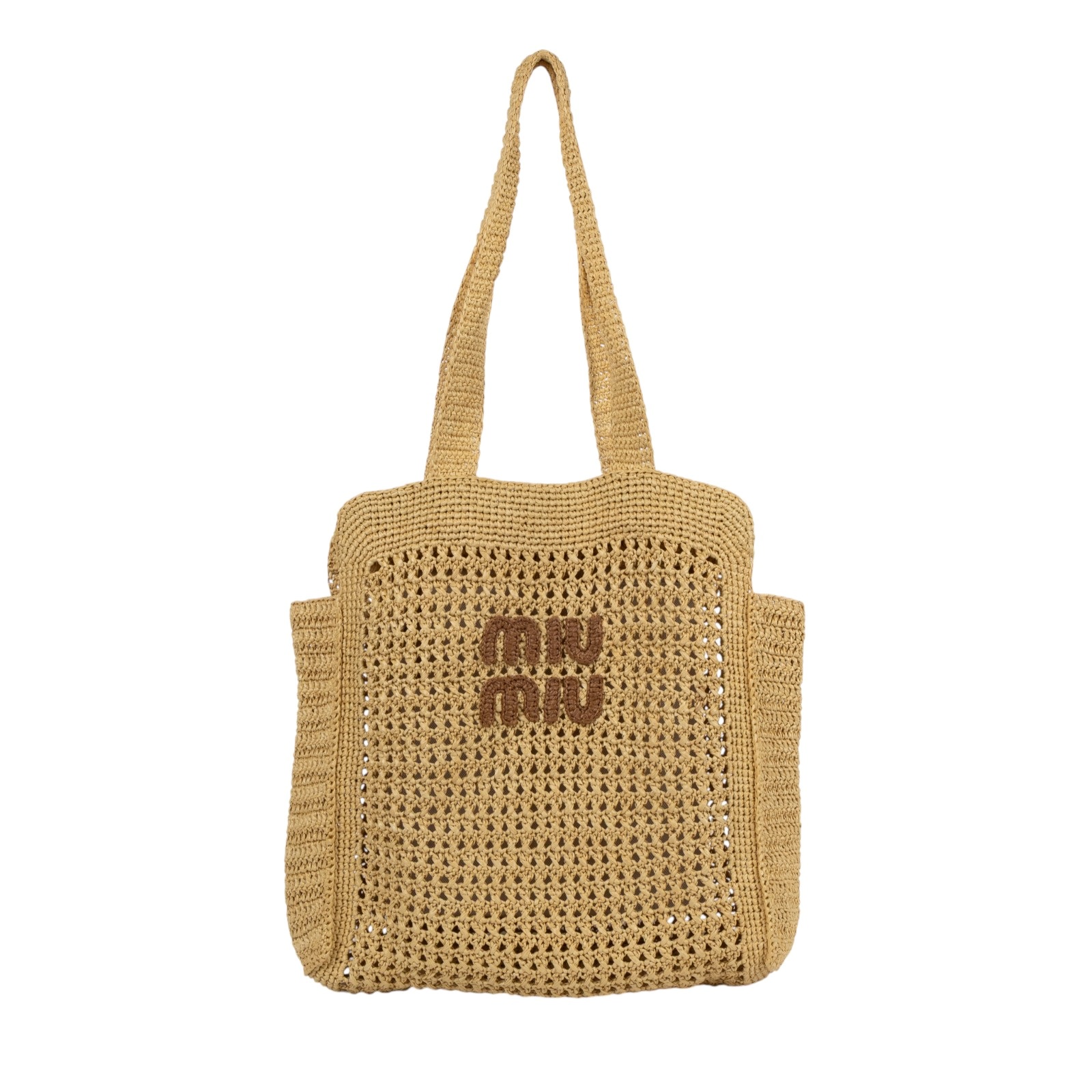 繆繆 MIU MIU 編織 托特包  草編托特包 防塵袋