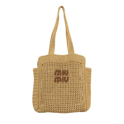 繆繆 MIU MIU 編織 托特包  草編托特包 防塵袋