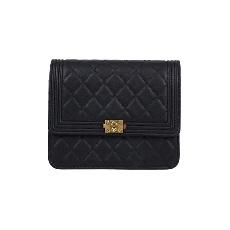 香奈兒 CHANEL CC LOGO WOC 單肩包 斜肩包 皮夾 A84433 Y09939 26開黑BOY WOC 原廠盒子/防塵袋/保證卡/購買證明