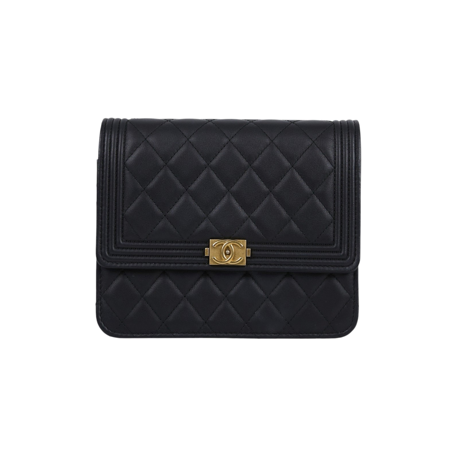 香奈兒 CHANEL CC LOGO WOC 單肩包 斜肩包 皮夾 A84433 Y09939 26開黑BOY WOC 原廠盒子/防塵袋/保證卡/購買證明