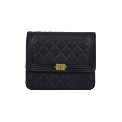 香奈兒 CHANEL CC LOGO WOC 單肩包 斜肩包 皮夾 A84433 Y09939 26開黑BOY WOC 原廠盒子/防塵袋/保證卡/購買證明