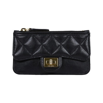 香奈兒 CHANEL 2.55 錢包 卡夾 AP0624 28開黑2.55零錢卡包 原廠盒子/防塵袋/保證卡