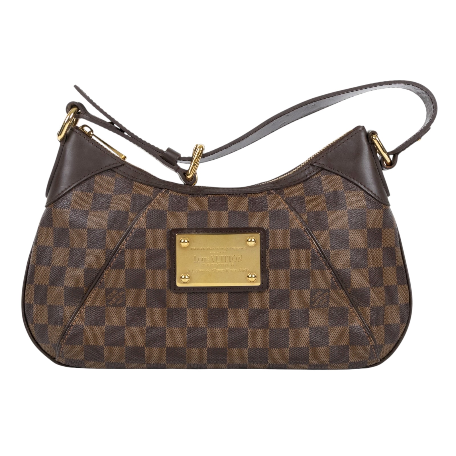 路易威登 LOUIS VUITTON Thames PM 肩背包 手提包 南瓜包 金牌包 N48180 棋盤格肩背包 防塵袋