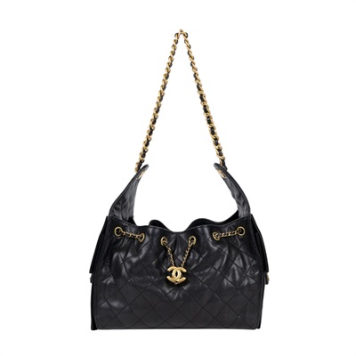 香奈兒 CHANEL 25 小型包 AS5293 晶片款 黑荔枝25包 小號 防塵袋