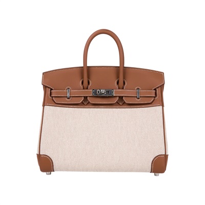 愛馬仕 Hermes Birkin Bag 柏金包 25 金色五金 Ecru Beige 金棕色 H082686CKAS /WIT362PB  原廠盒子/防塵袋/購買證明
