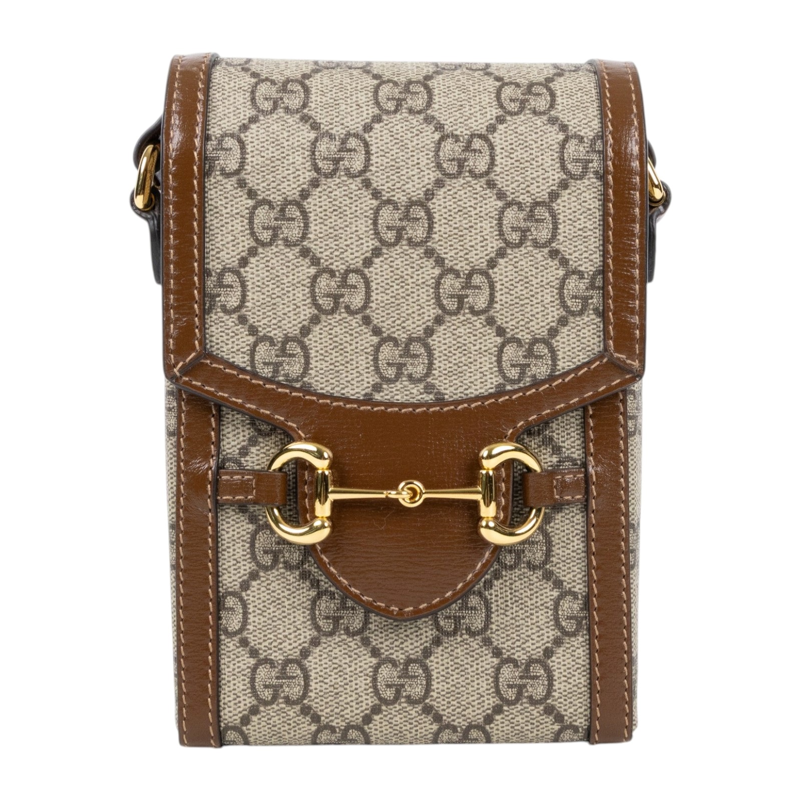 古馳 GUCCI 馬銜扣 1955 迷你袋 625615 92TCG 棕1955手機包 防塵袋