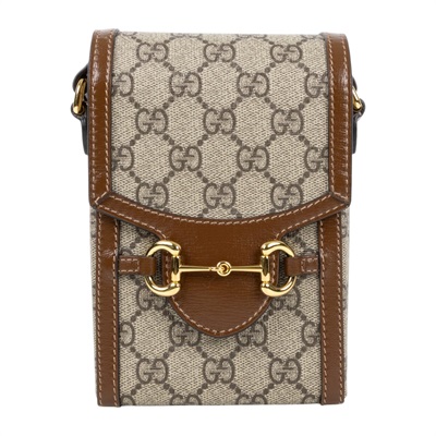 古馳 GUCCI 馬銜扣 1955 迷你袋 625615 92TCG 棕1955手機包 防塵袋