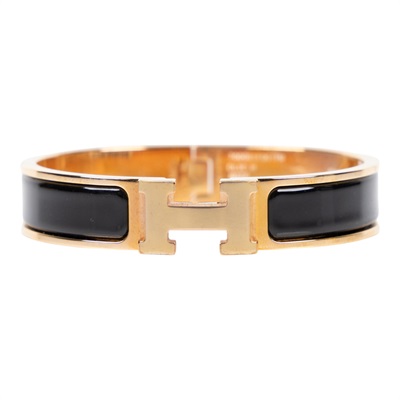 愛馬仕 Hermes Clic H PM 手環 黑色 H700001FO01PM /FI 0159 黑CLIC H手環 原廠盒子/防塵袋