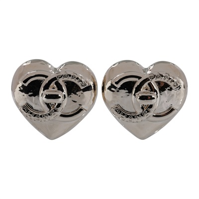 香奈兒 CHANEL CC LOGO 耳環 耳釘 B22B 金色雙C愛心耳環 原廠盒子/底襯