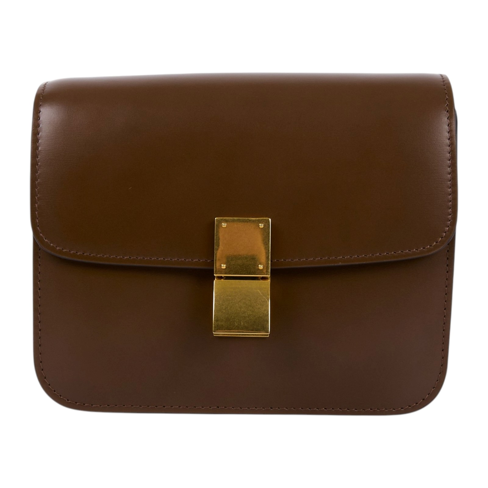 思琳 CELINE Classic Box Bag Teen 肩背包 斜背包 豆腐包 192523DLS 焦糖CLASSIC BOX TEEN 防塵袋