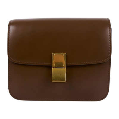 思琳 CELINE Classic Box Bag Teen 肩背包 斜背包 豆腐包 192523DLS 焦糖CLASSIC BOX TEEN 防塵袋