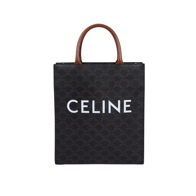 思琳 CELINE Triomphe帆布 小型 直式 Cabas 肩背 手提包 191542BZK 凱旋琴譜包 防塵袋