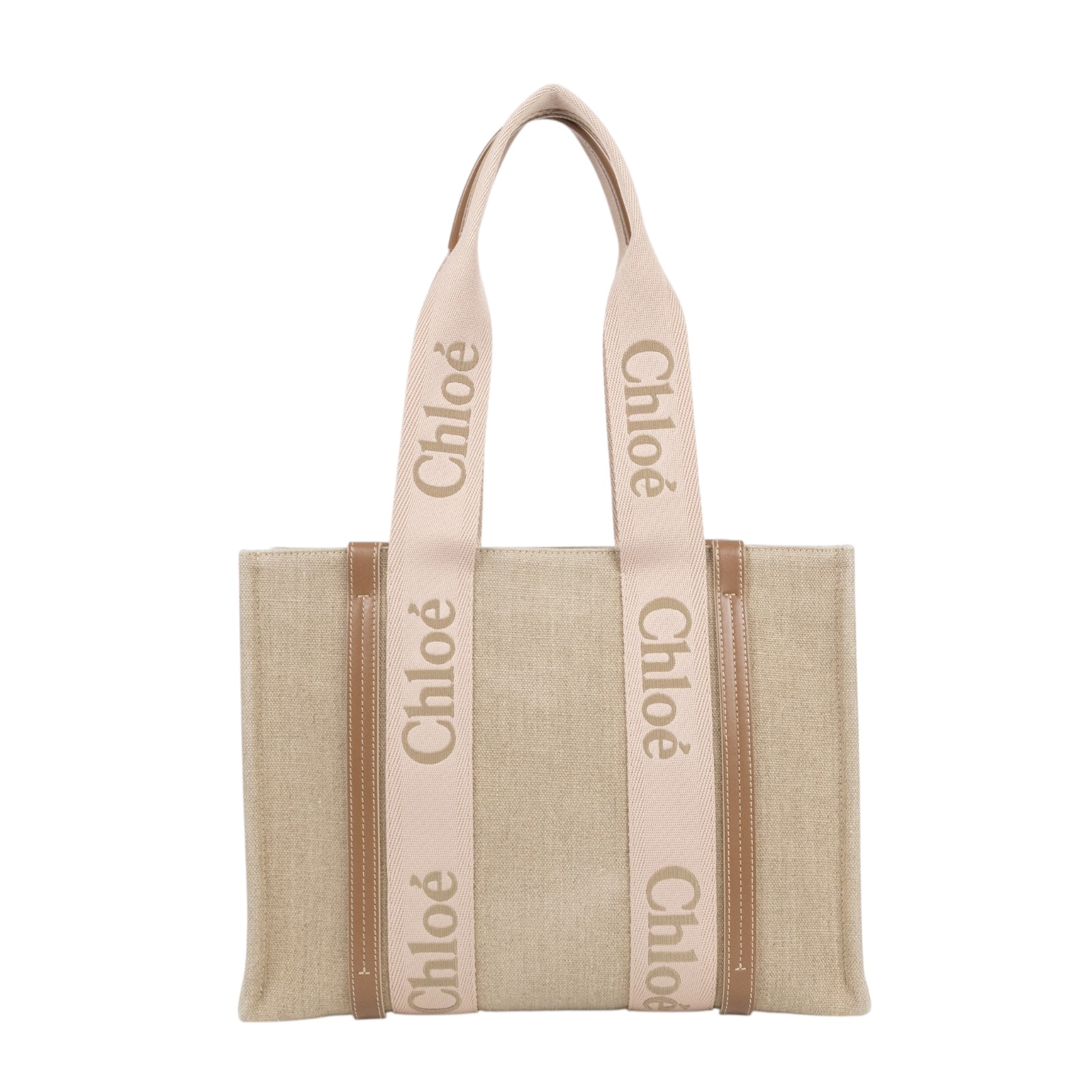 蔻依 CHLOE Medium Woody 手提包 中型 CHC23AS383L1726Y 粉棕WOODY MEDIUM 防塵袋/保證卡/換購單