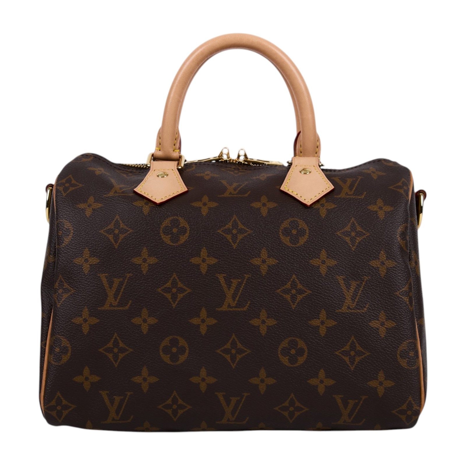 路易威登 LOUIS VUITTON Speedy Bandoulière  25 經典帆布 手提 斜背 波士頓包 M41113 晶片款  原廠盒子/防塵袋/鎖組 /背帶