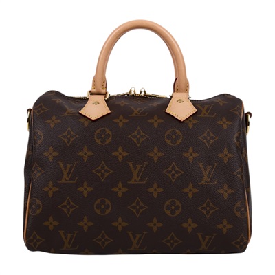 路易威登 LOUIS VUITTON Speedy Bandoulière  25 經典帆布 手提 斜背 波士頓包 M41113 晶片款  原廠盒子/防塵袋/鎖組 /背帶