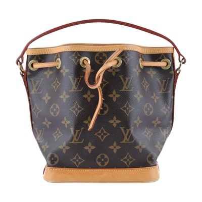 路易威登 LOUIS VUITTON MINI Noé 原花 束口水桶包 M42227 原花手提水桶 無附屬品