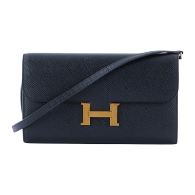 愛馬仕 Hermes Constance to go 康康包 長夾  CNTG Z 黑金CONSTANCE TO GO 防塵袋