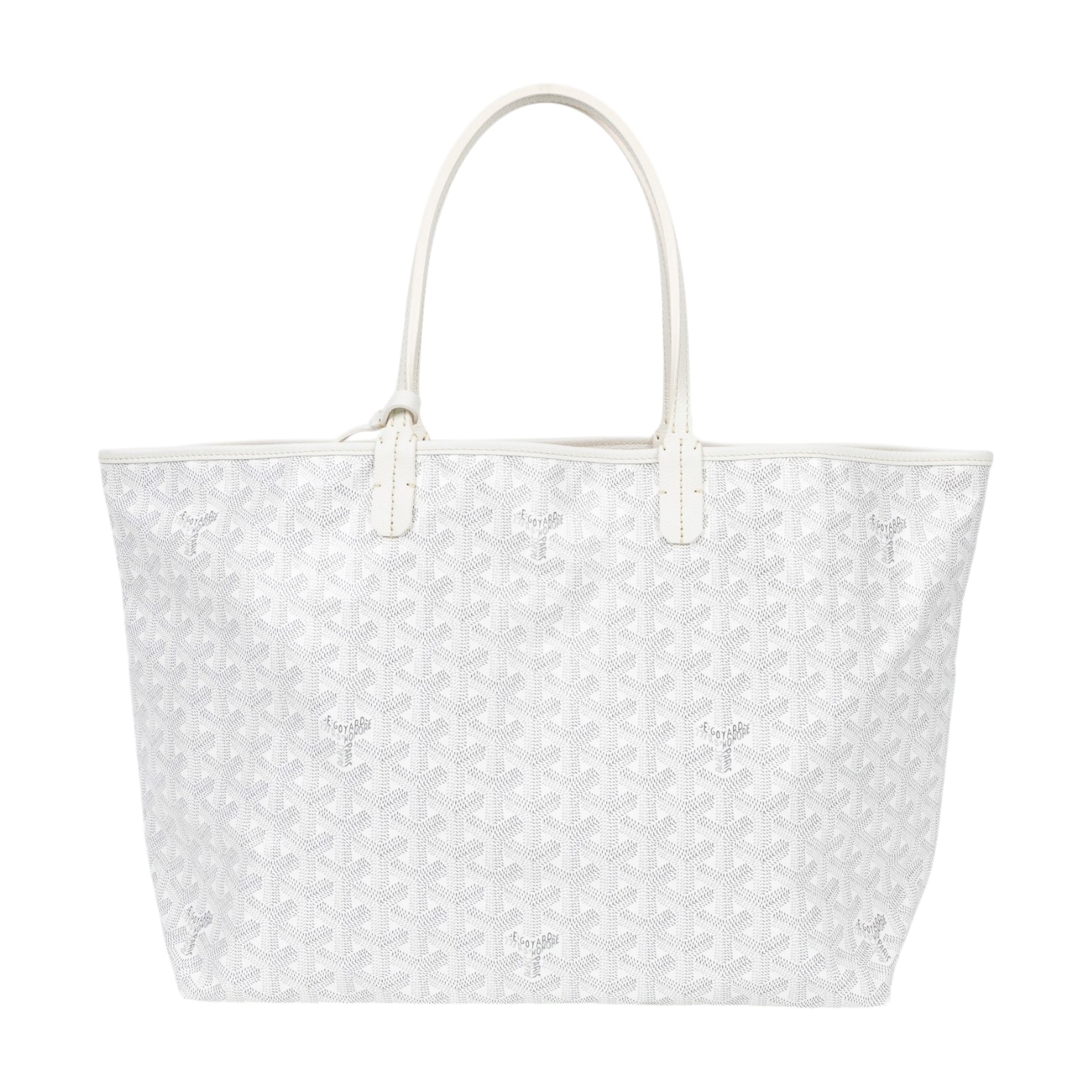 高雅德 GOYARD Saint Louis PM Bag 托特包 STLOUIPMLTY 白SAINT LOUIS  PM 防塵袋/國外購買證明