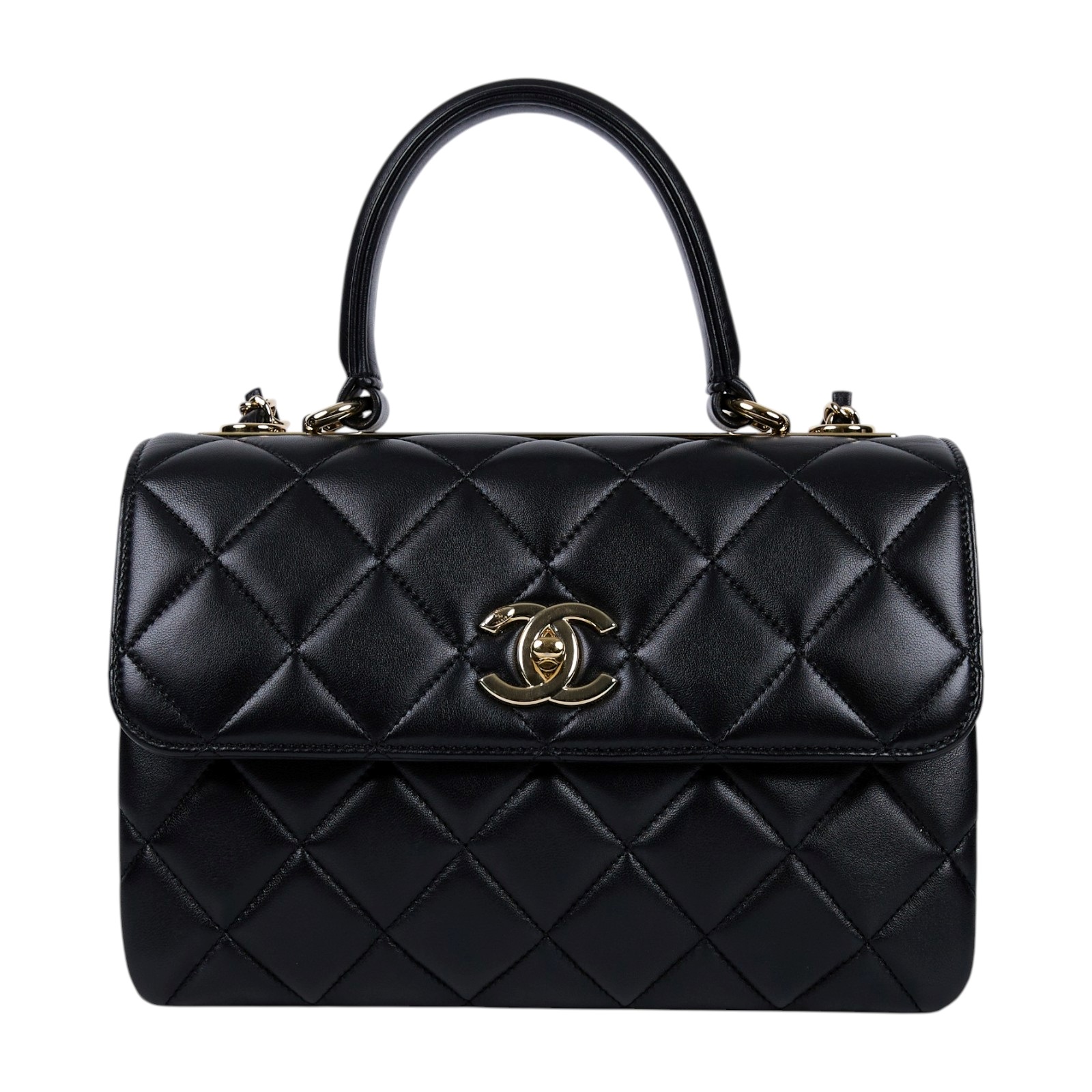 香奈兒 CHANEL Trendy 25 口蓋包 A92236 晶片款 黑羊TRENDY25 無附屬品