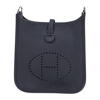 愛馬仕 Hermes Evelyne Bag Mini 伊芙琳包 Evelyne 16 EV16 W AU 009 W刻灰MINI EVELYNE 無附屬品