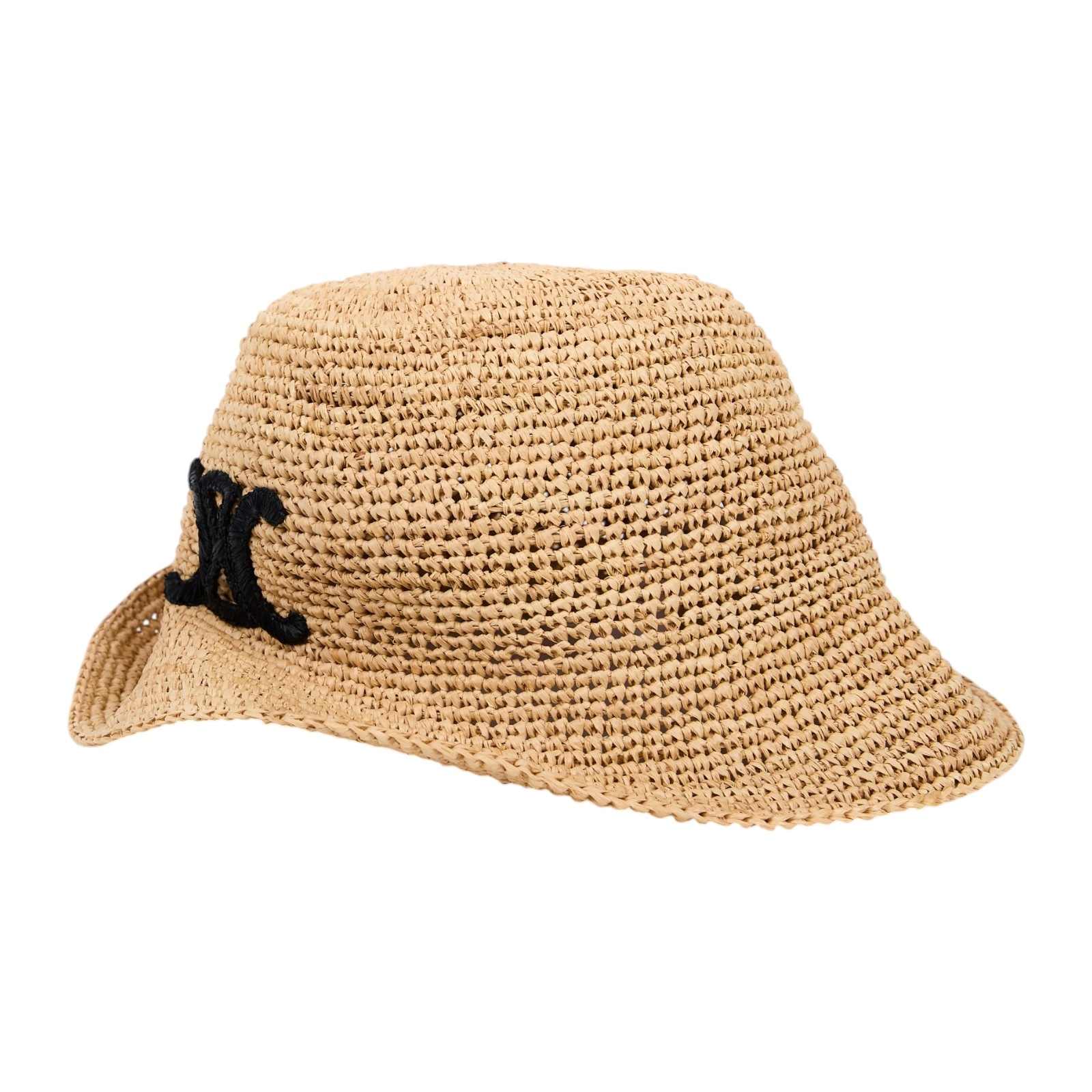 思琳 CELINE 凱旋門 拉菲草 漁夫帽 帽子 2AU9C517Q_L 凱旋草帽 防塵袋