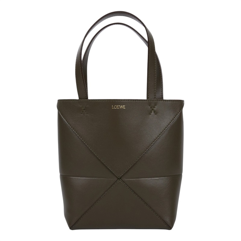 羅意威 LOEWE Mini Puzzle Fold Tote 肩背 手提包 迷你 A657V25X01 卡其綠PUZZLE FOLD MINI 防塵袋/背帶