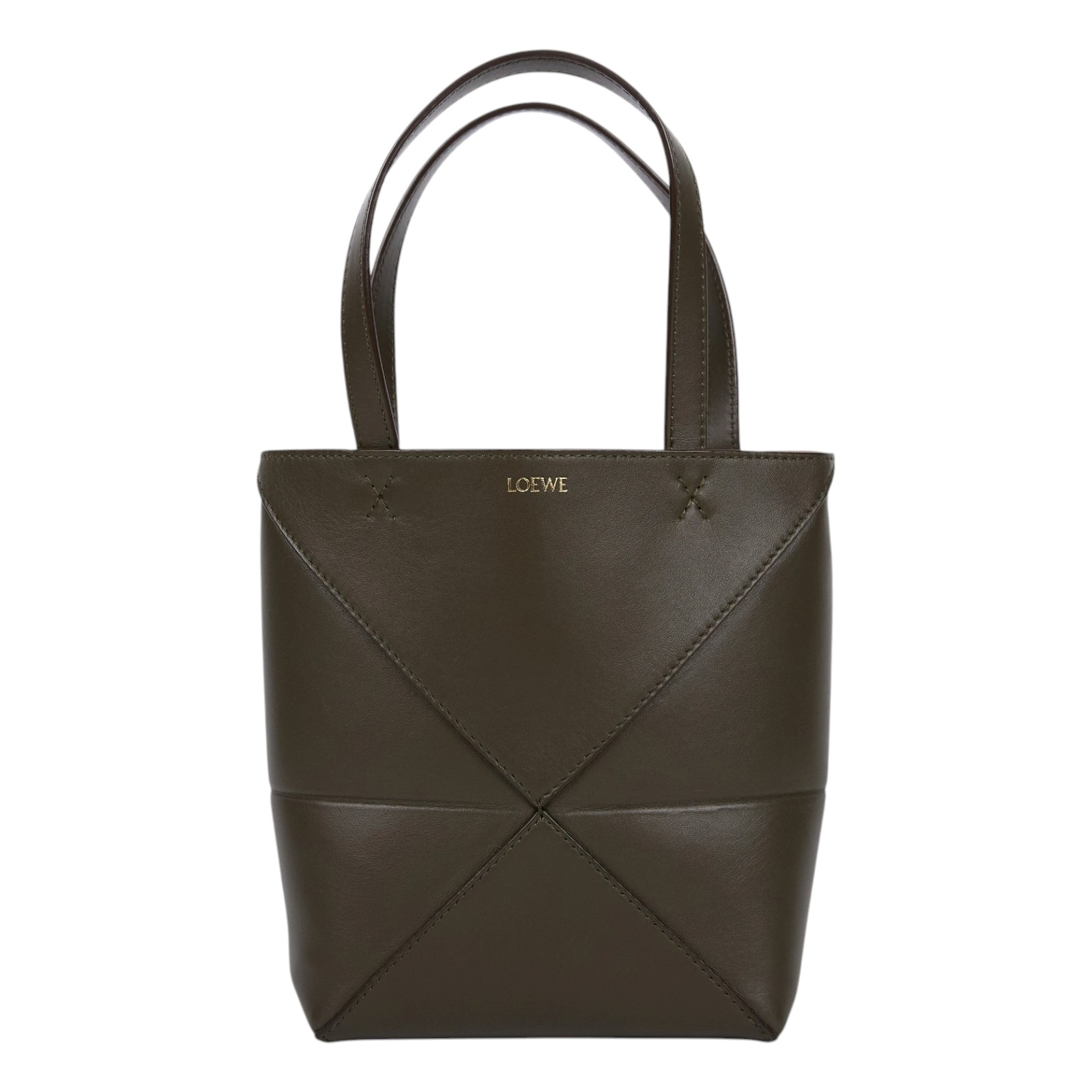 羅意威 LOEWE Mini Puzzle Fold Tote 肩背 手提包 迷你 A657V25X01 卡其綠PUZZLE FOLD MINI 防塵袋/背帶