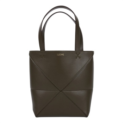 羅意威 LOEWE Mini Puzzle Fold Tote 肩背 手提包 迷你 A657V25X01 卡其綠PUZZLE FOLD MINI 防塵袋/背帶