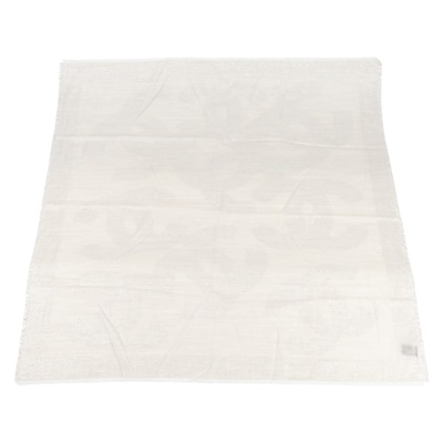 香奈兒 CHANEL 披肩 圍巾  米金蔥方巾 原廠盒子