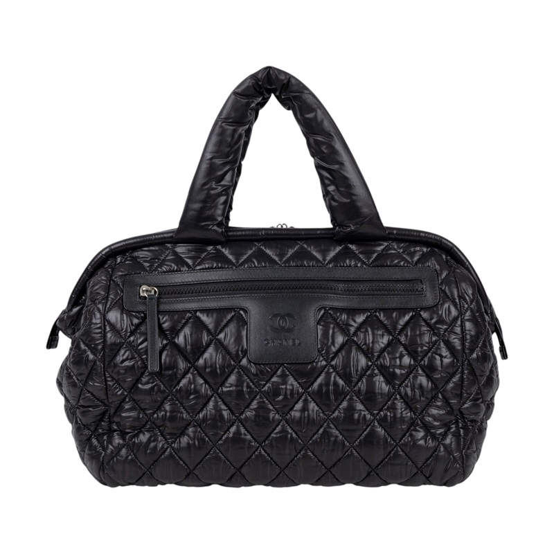 香奈兒 CHANEL Coco Cocoon 波士頓包 手提包 A49503 Y06883 14開黑空氣手提包 防塵袋/保證卡/購買證明