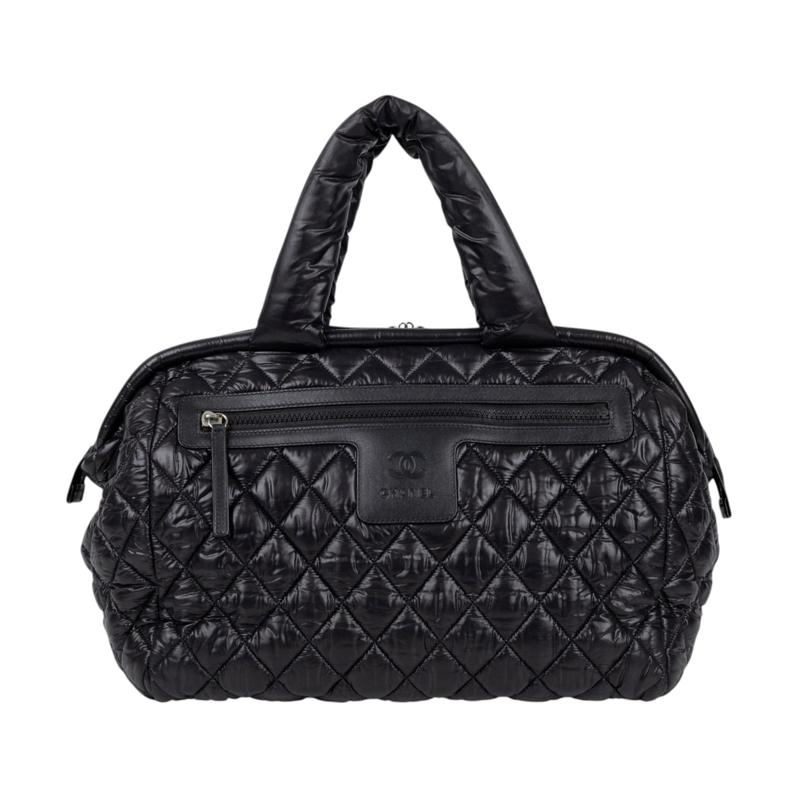 香奈兒 CHANEL Coco Cocoon 波士頓包 手提包 A49503 Y06883 14開黑空氣手提包 防塵袋/保證卡/購買證明