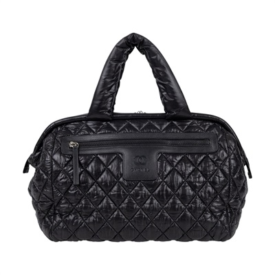 香奈兒 CHANEL Coco Cocoon 波士頓包 手提包 A49503 Y06883 14開黑空氣手提包 防塵袋/保證卡/購買證明