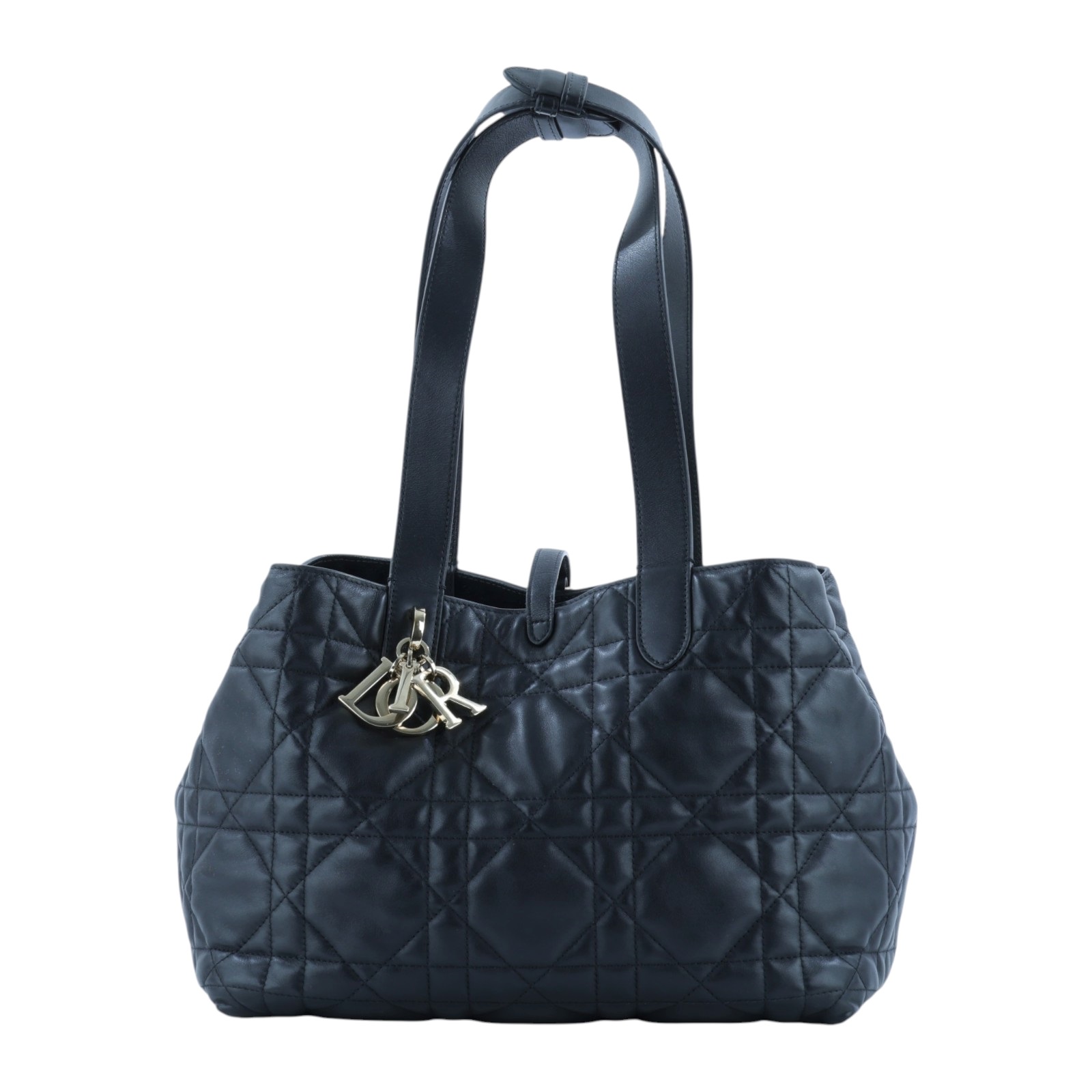 迪奧 CHRISTIAN DIOR Dior Toujours 中型 手提袋 小牛皮 M2821OSHJ 黑TOUJOURS 中號肩背包 內袋